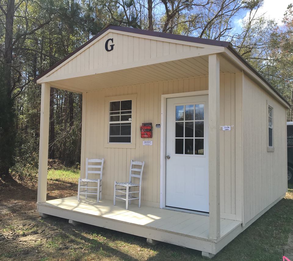 Cabin Style Storage Sheds 12x20 Cabin Shed Ravenel 