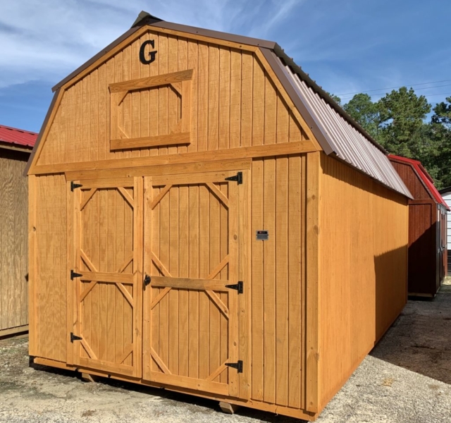 Shed With Garage Door for Sale | 10x20 Lofted Barn | Ravenel Buildings