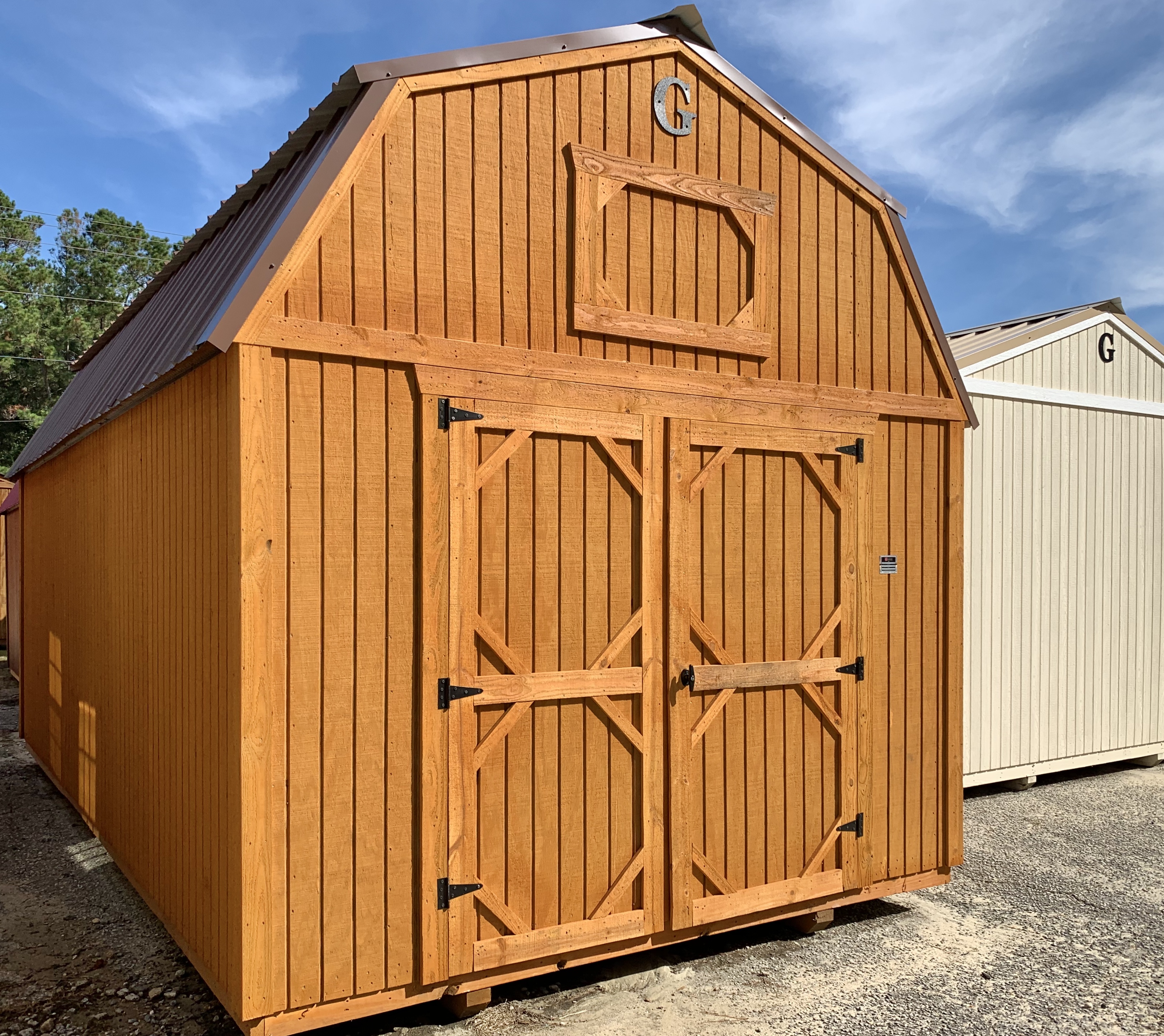 Shed With Garage Door for Sale | 10x20 Lofted Barn ...
