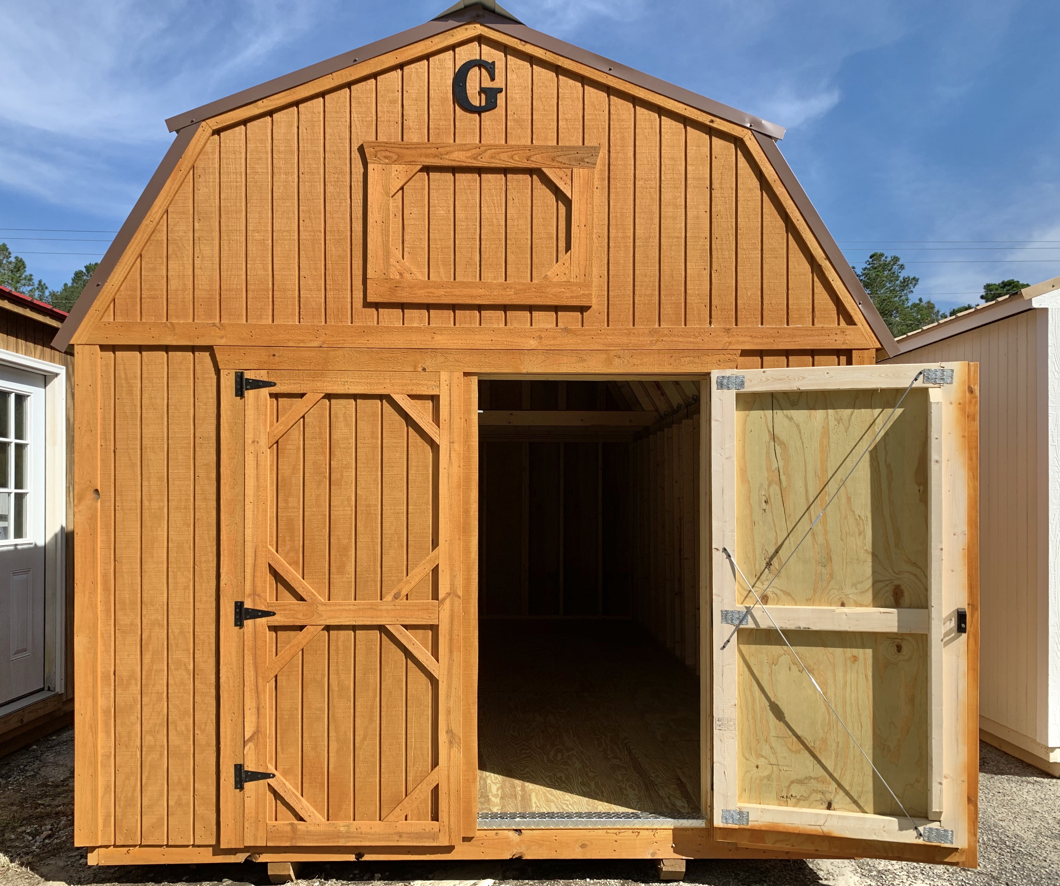 Shed With Garage Door for Sale 10x20 Lofted Barn ...