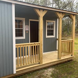 14×40 Corner Porch Cabin cover